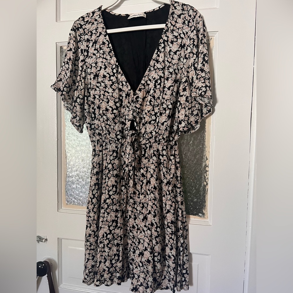 Abercrombie Button Up Tie-Front Dress XL